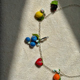 Lucky Mixed Fruit Charm Necklace — Custom Order For Tammy🍓🫐🍋🍊