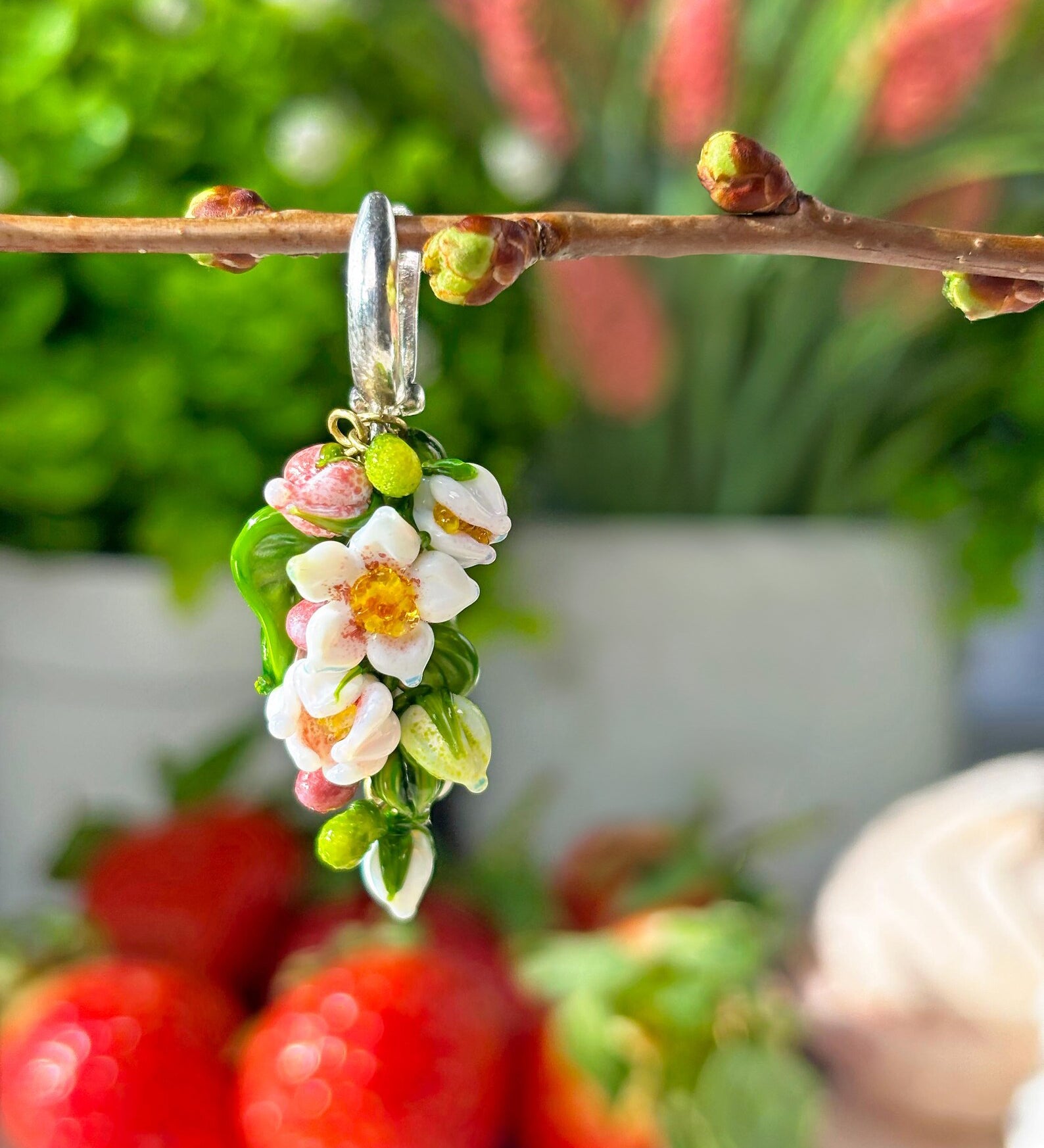 Custom Order for Siobhan — Lucky Blossom Pendant