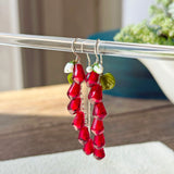 Pomegranate Seed Earrings