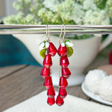 Pomegranate Seed Earrings