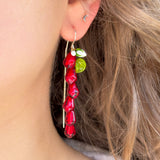 Pomegranate Seed Earrings