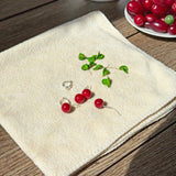 Lucky Cherry Leaf Earrings