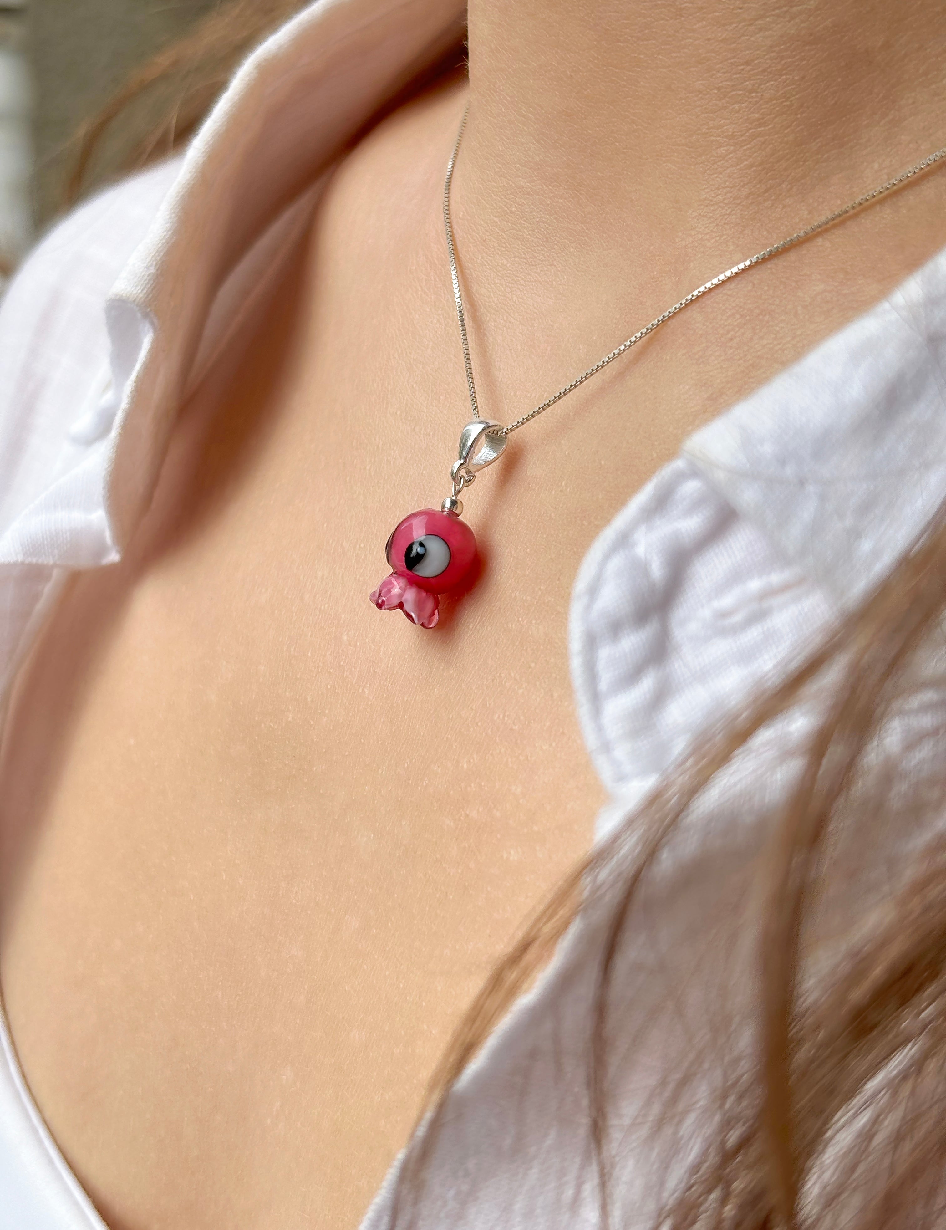 Pink Octopus Charm