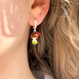 Lucky Boletus with a Ladybug Earrings