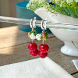 Lucky Double Cherry Earrings