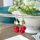 Lucky Double Cherry Earrings