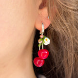 Lucky Double Cherry Earrings