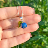 Lucky Blueberry Charm Necklace