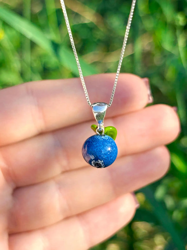 Lucky Blueberry Charm Necklace