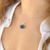 Lucky Blueberry Charm Necklace