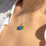 Lucky Blueberry Charm Necklace