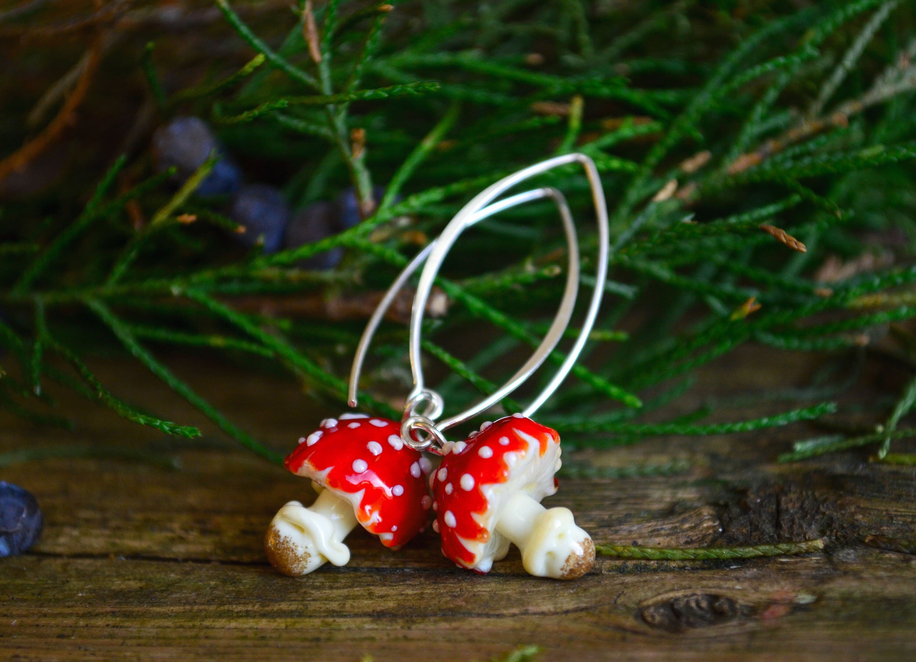 Toadstool Mushroom Earrings