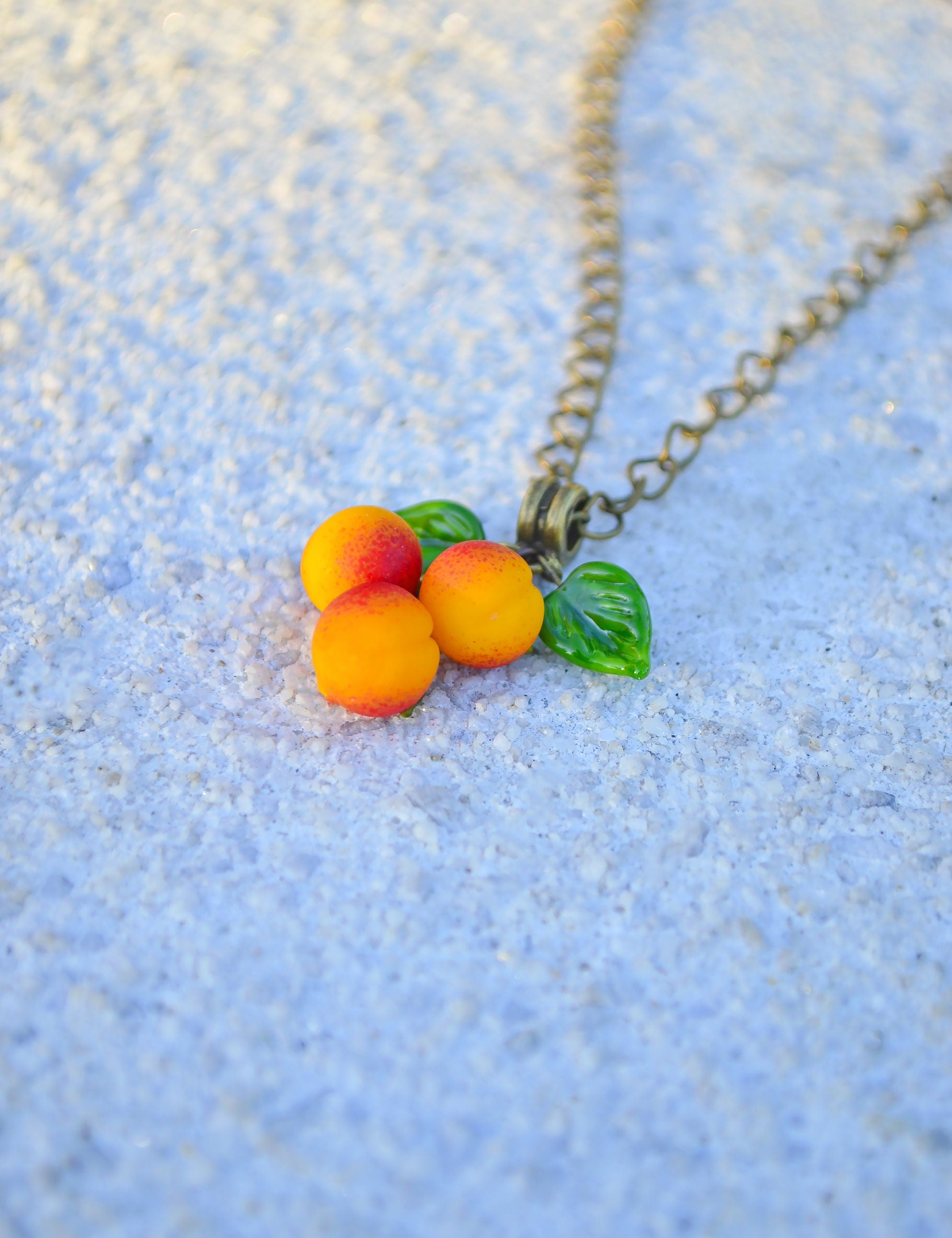 Peach Necklace
