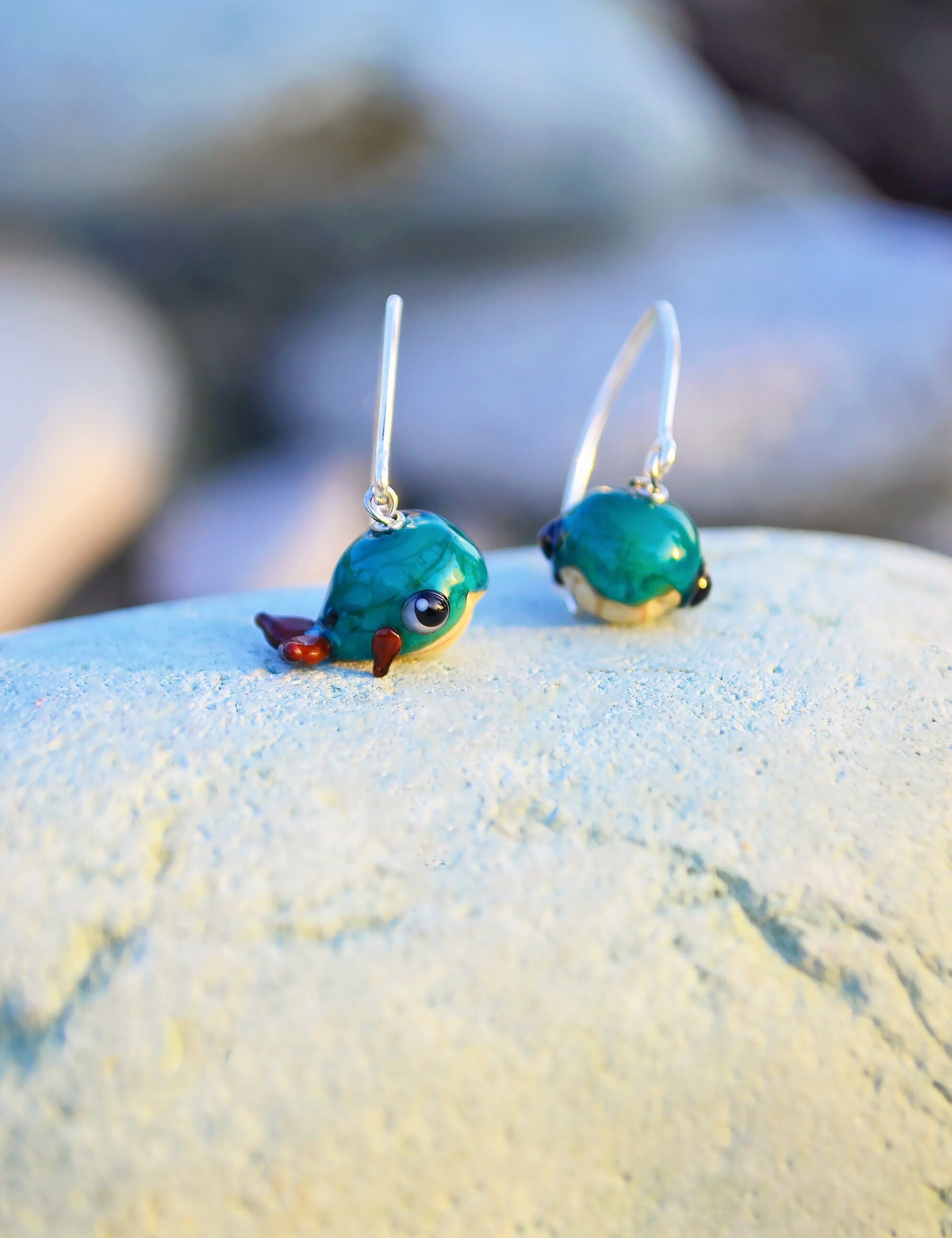 Whale Earrings