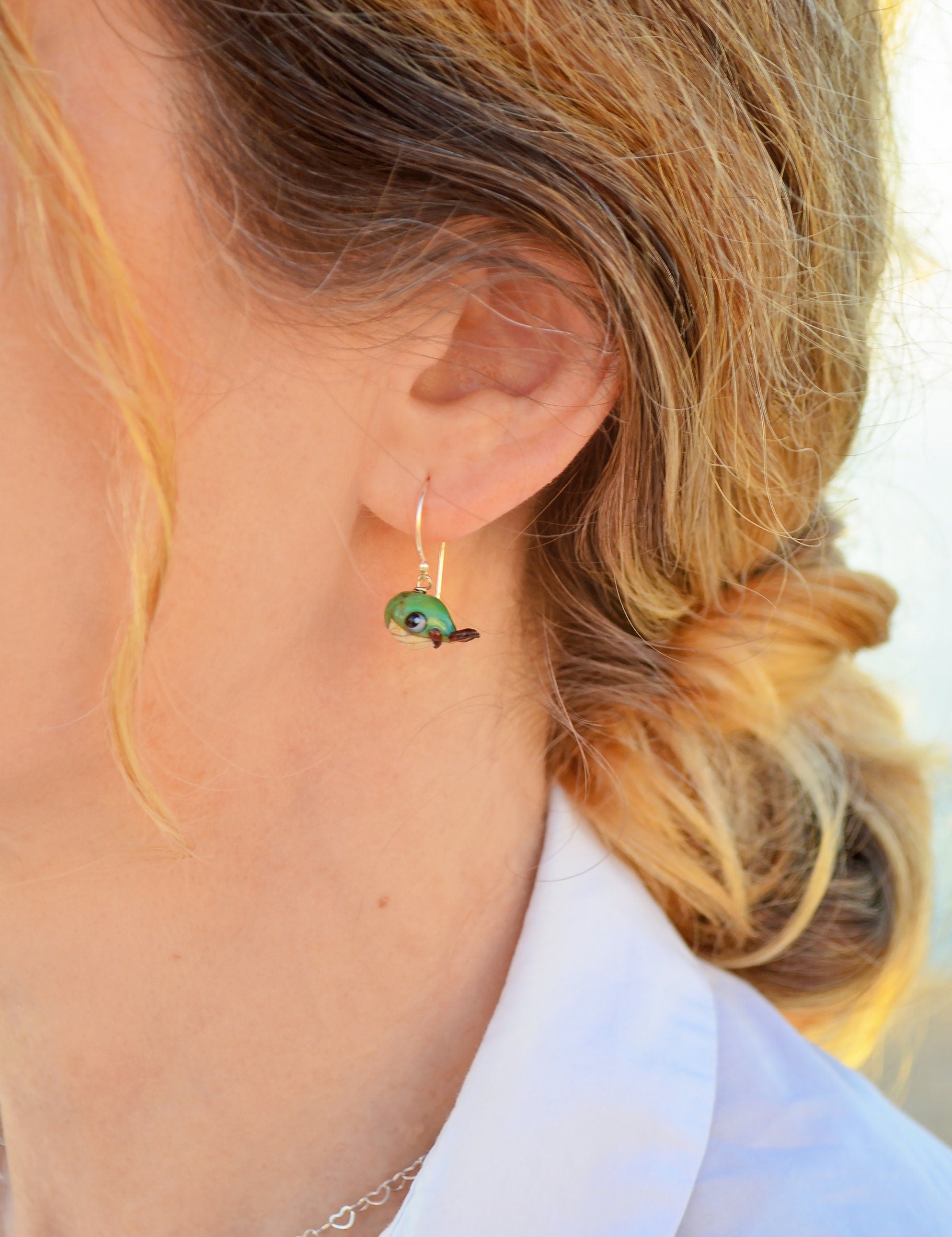 Whale Earrings