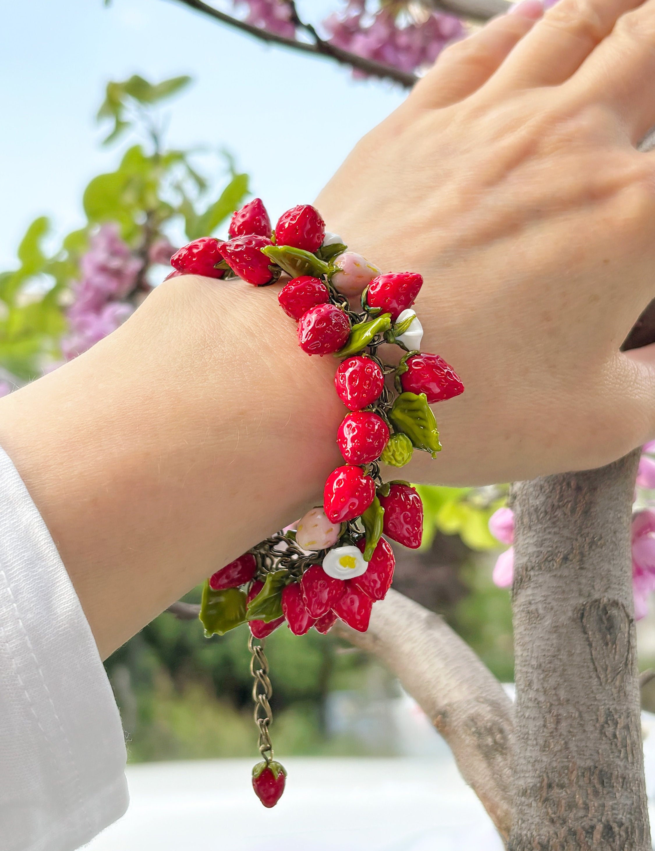Wild Strawberry Bracelet