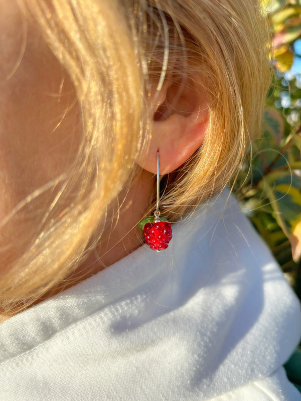 Raspberry Earrings
