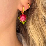 Pink Raspberry Earrings