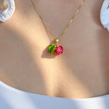 Pink Raspberry Necklace