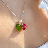 Pink Raspberry Necklace