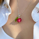 Pink Raspberry Necklace