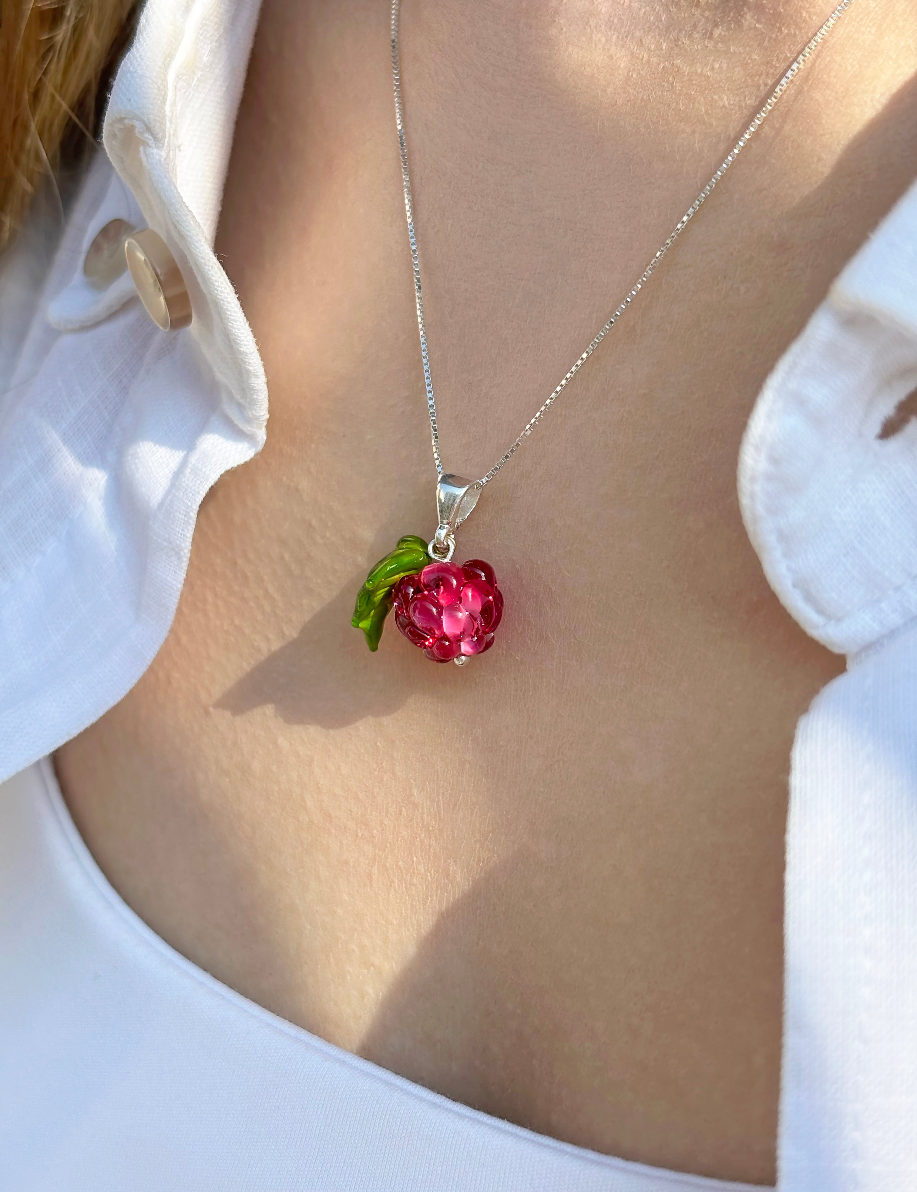 Pink Raspberry Necklace