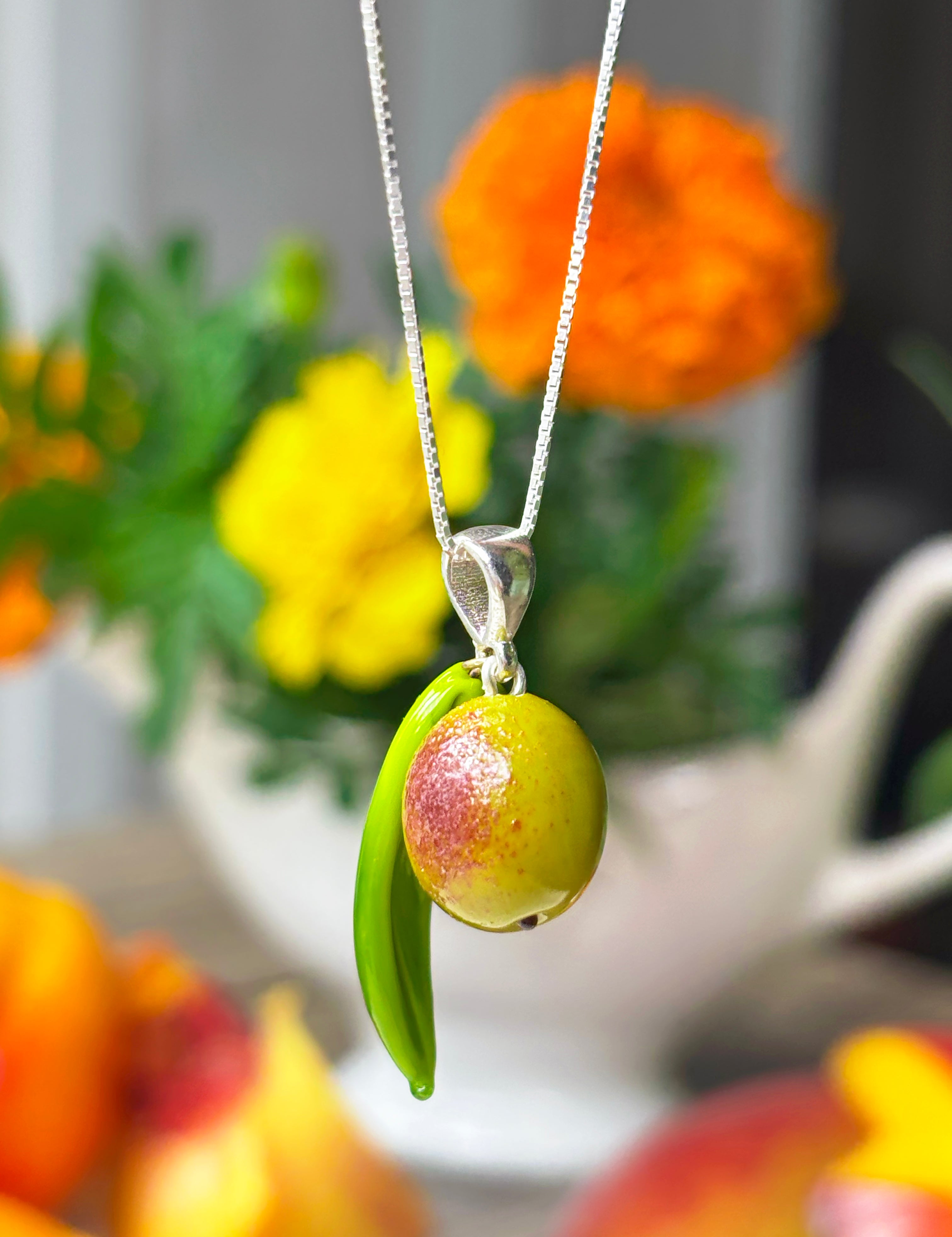 Olive Charm Necklace