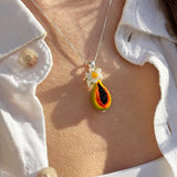 Lucky Papaya Charm Necklace