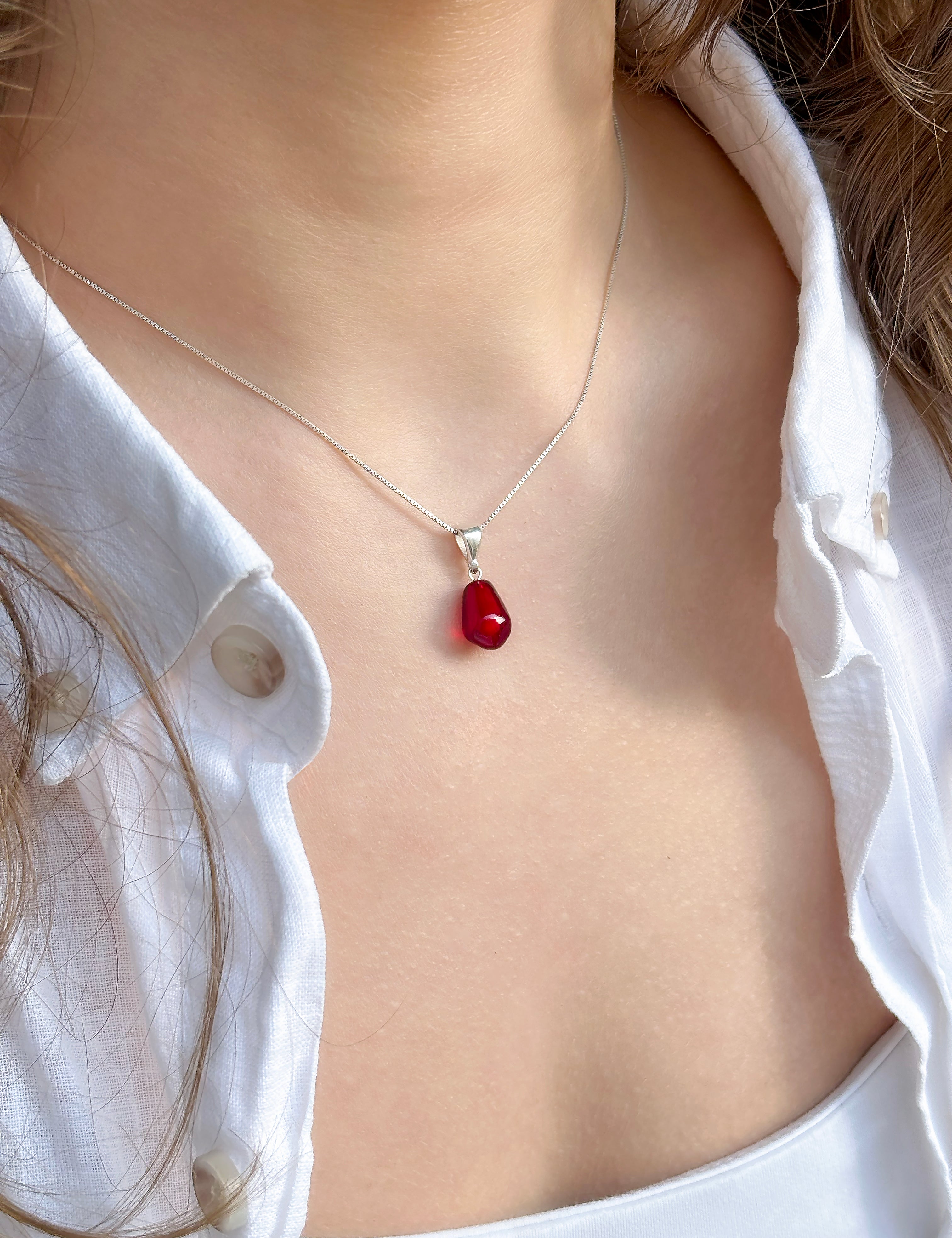 Pomegranate Seed Pendant