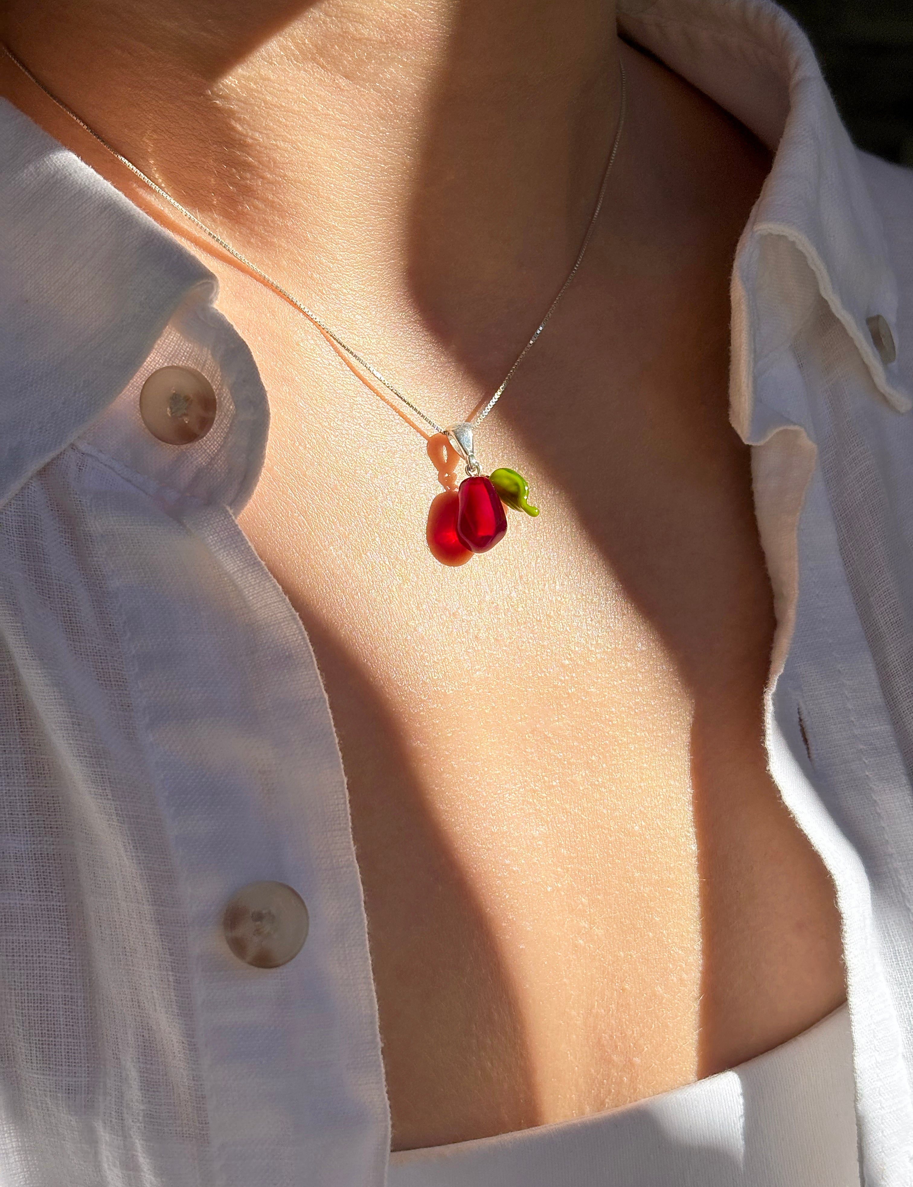 Pomegranate Seed Pendant