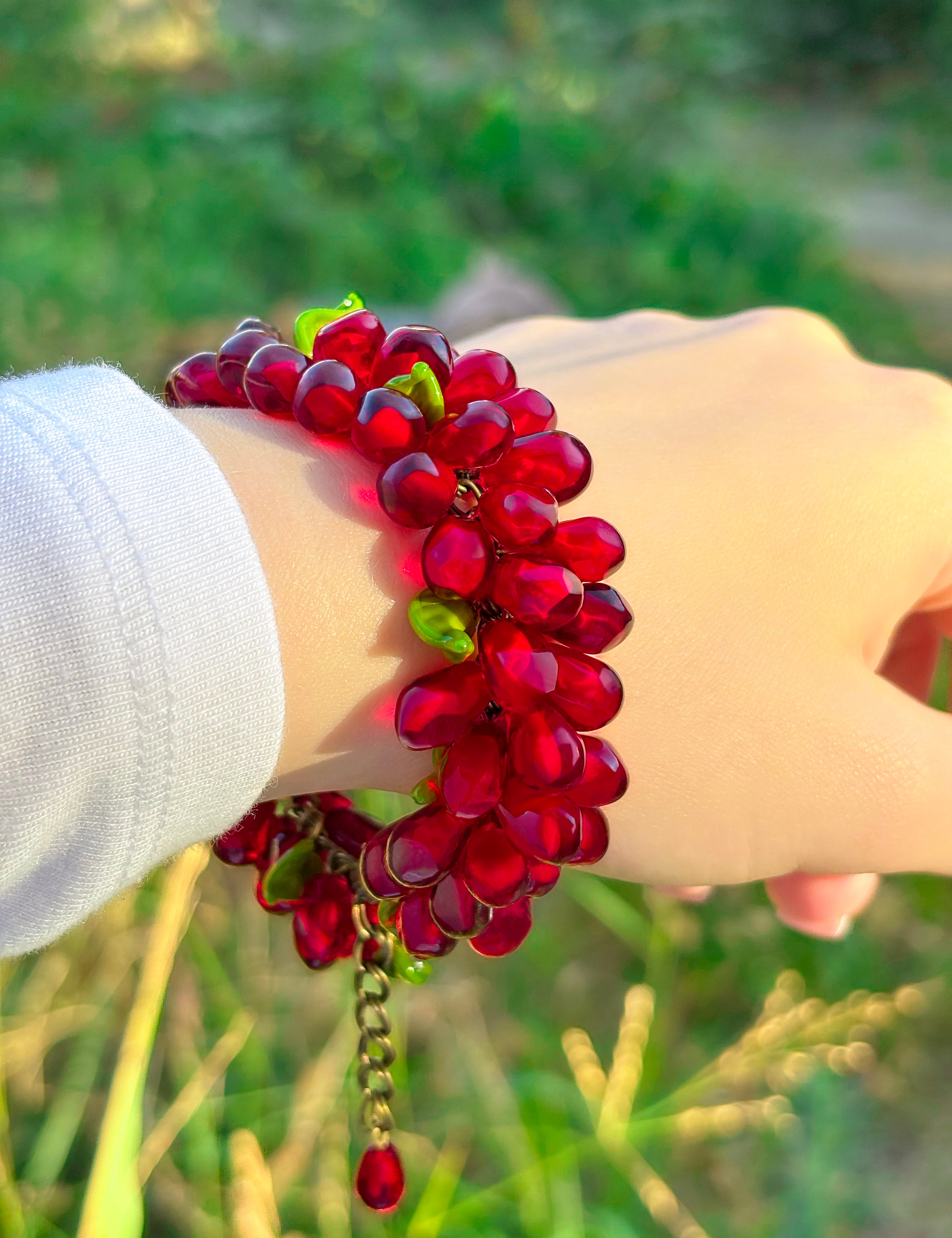 Pomegranate Seed Bracelet