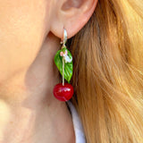 Lucky Cherry Branch Earrings