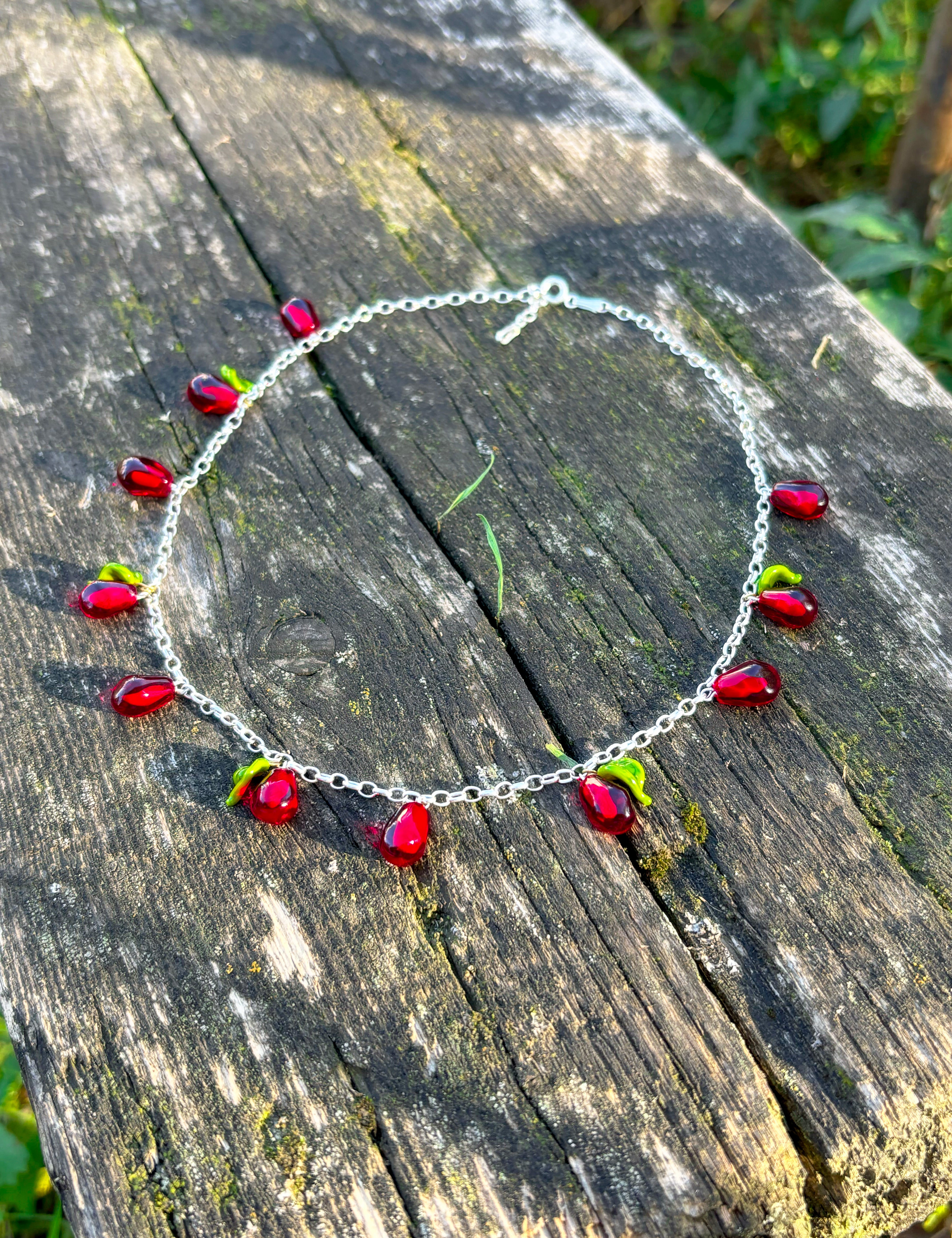 Pomegranate Seed Necklace
