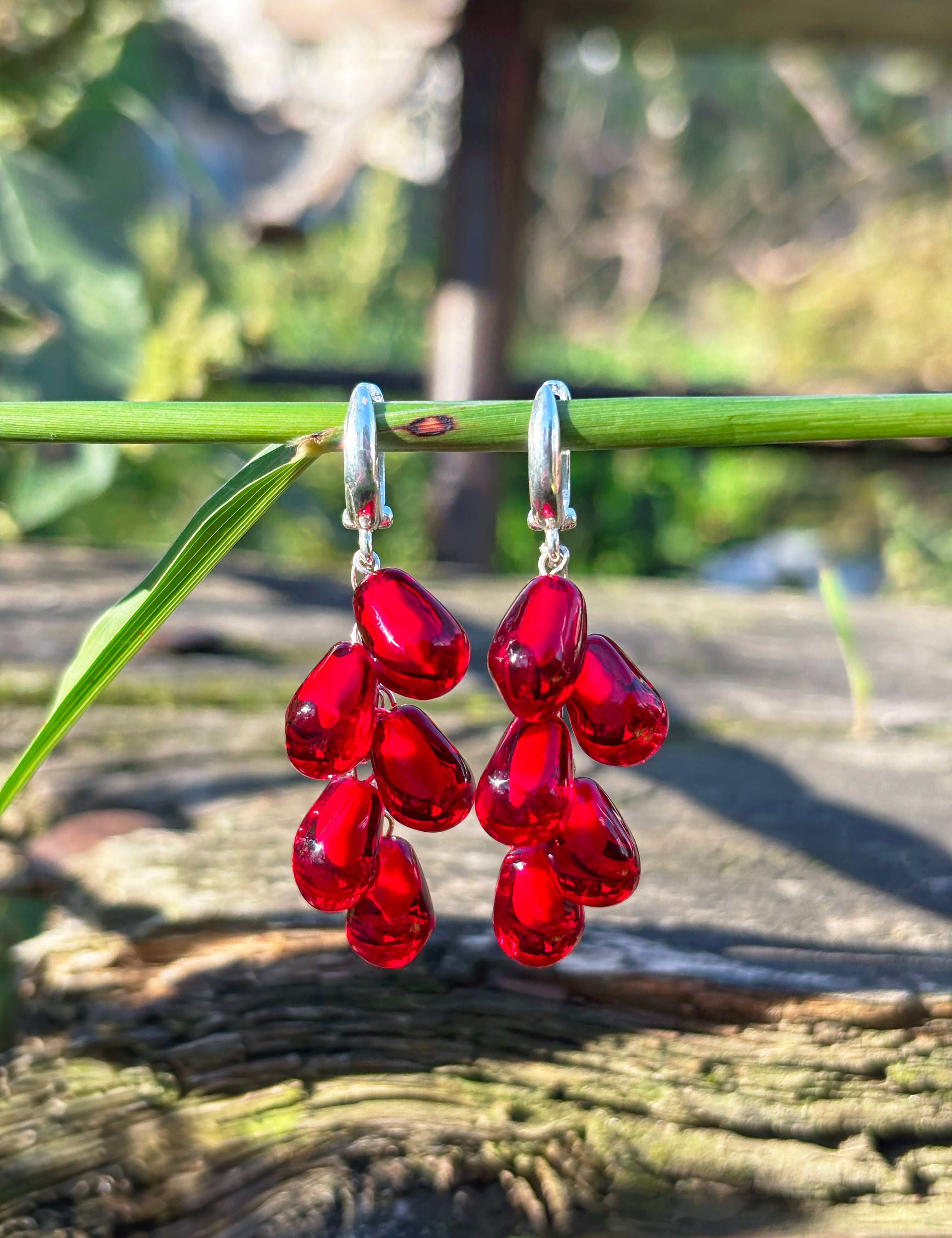 Pomegranate Seed Earrings