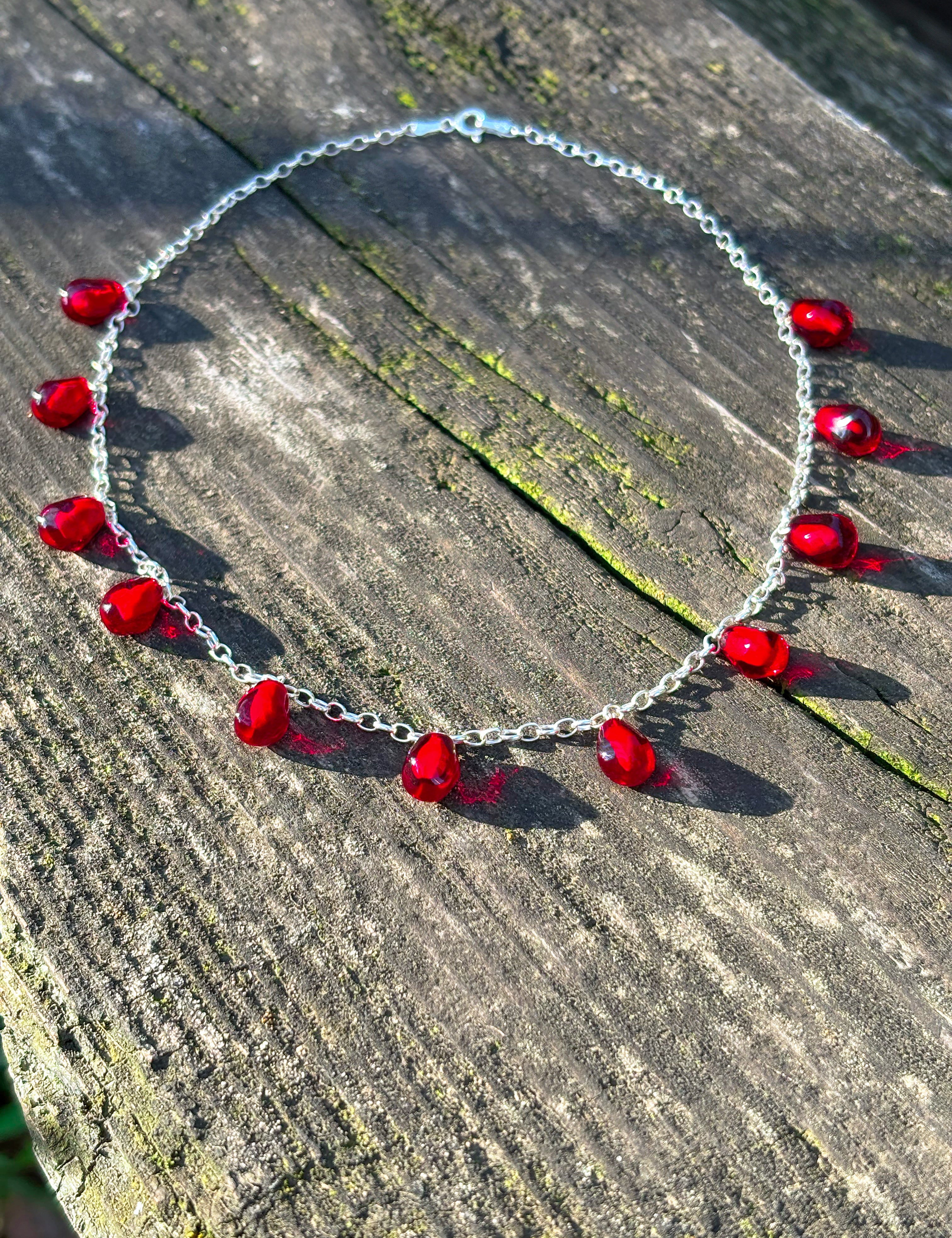 Pomegranate Seed Necklace