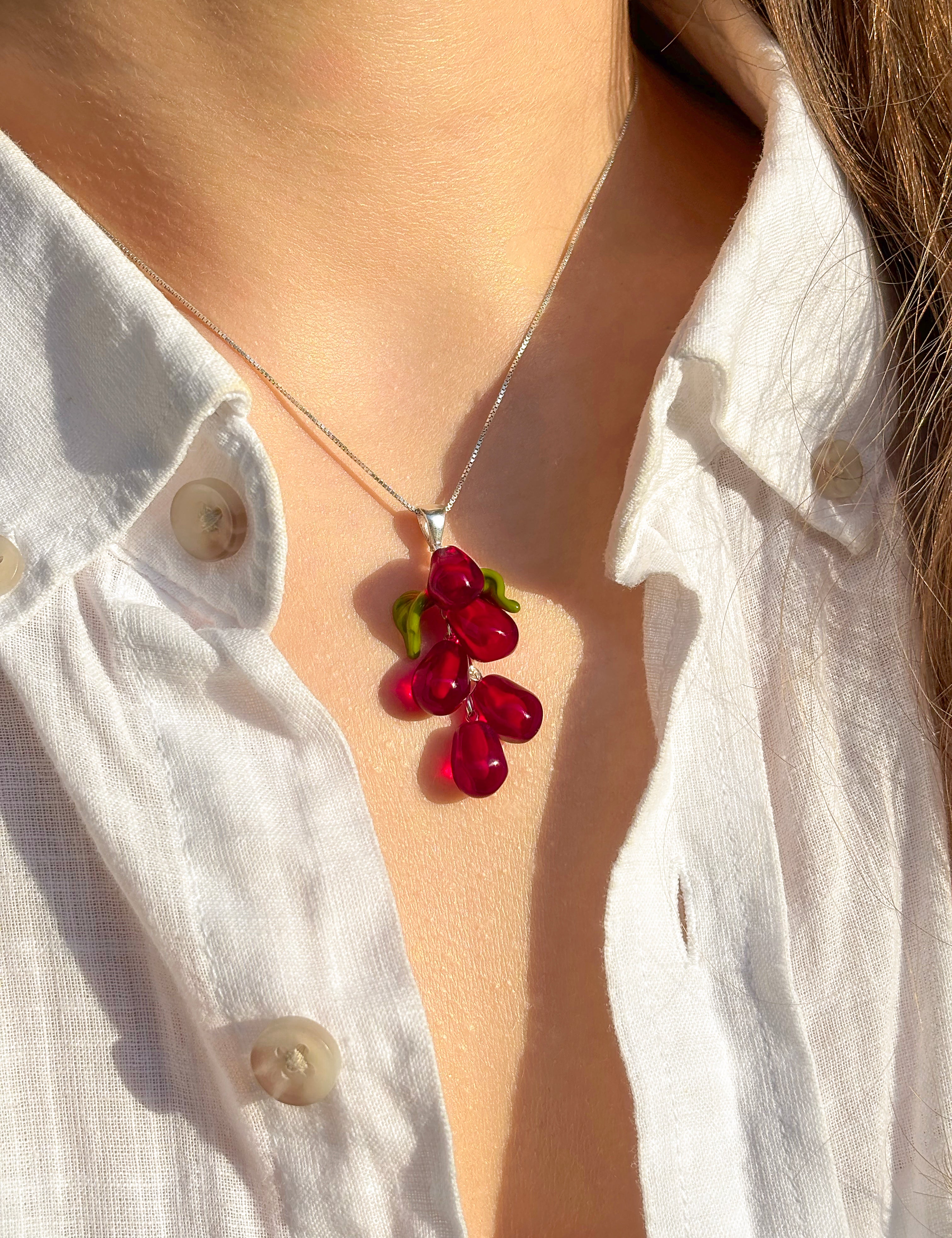 Pomegranate Seed Pendant