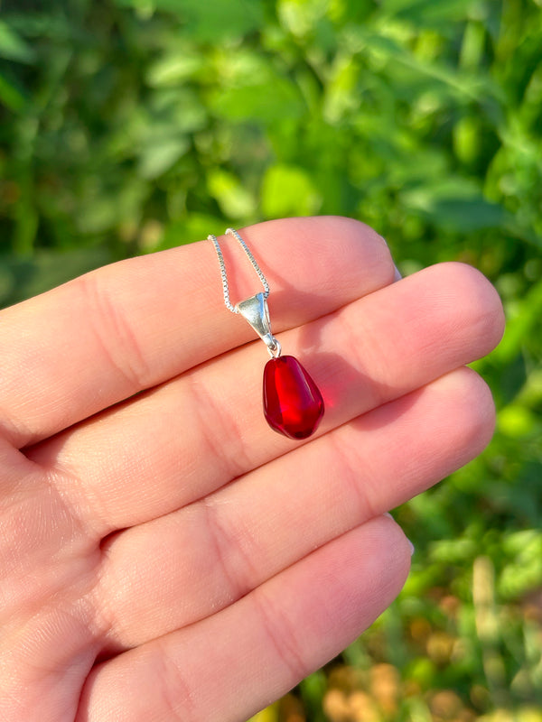 Pomegranate Seed Pendant