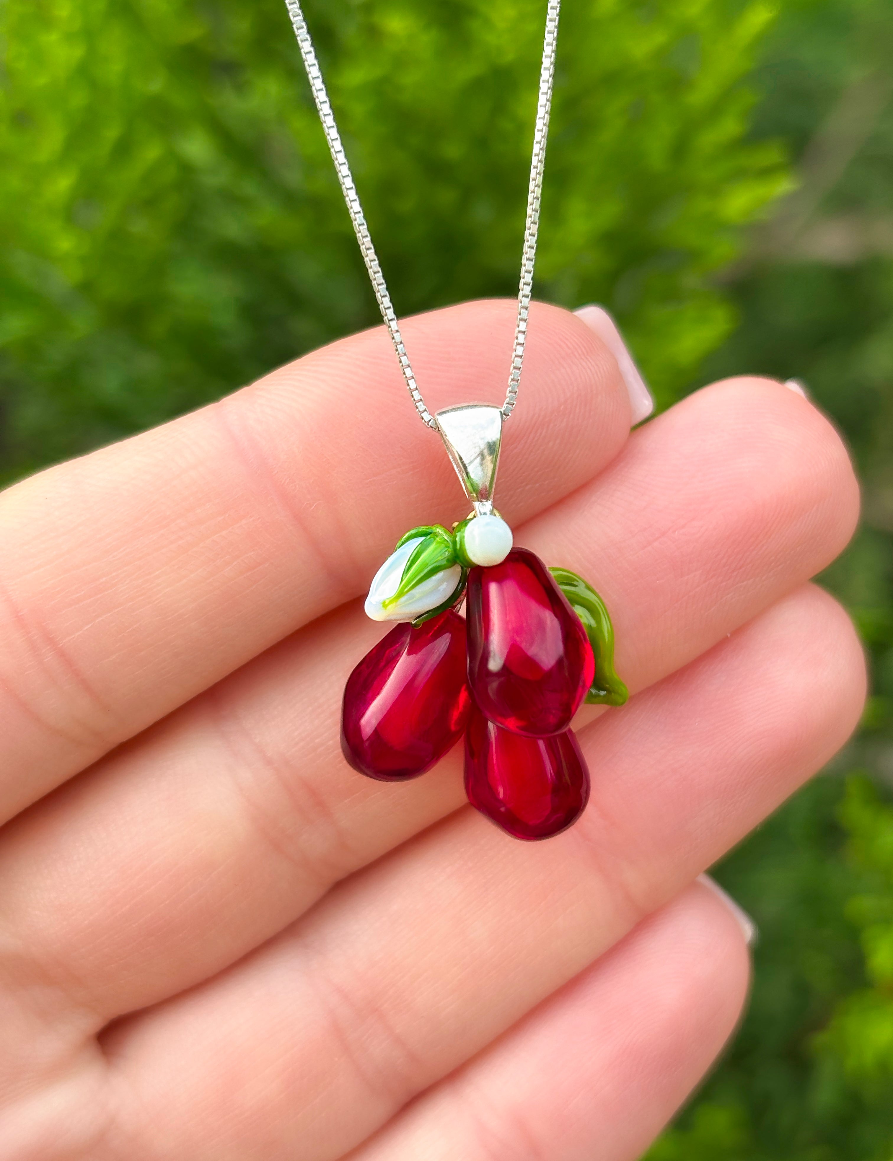 Pomegranate Seed Pendant