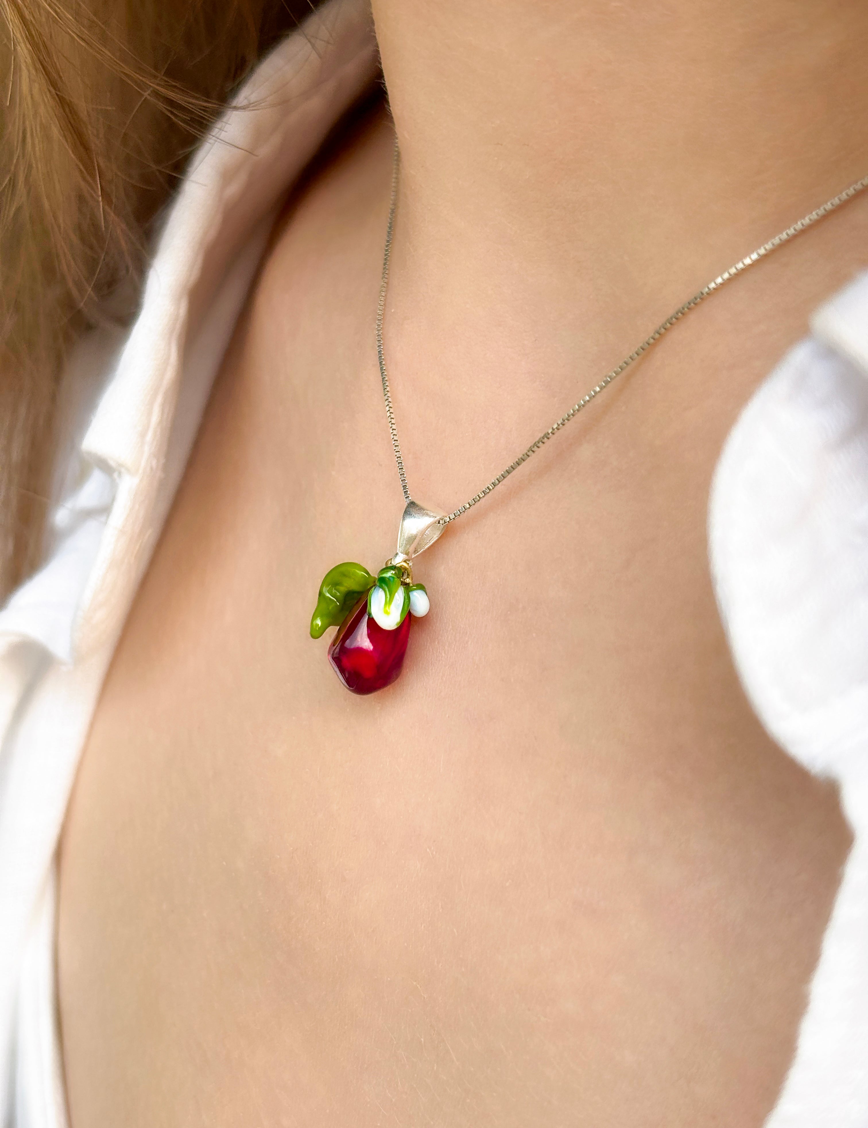 Pomegranate Seed Pendant