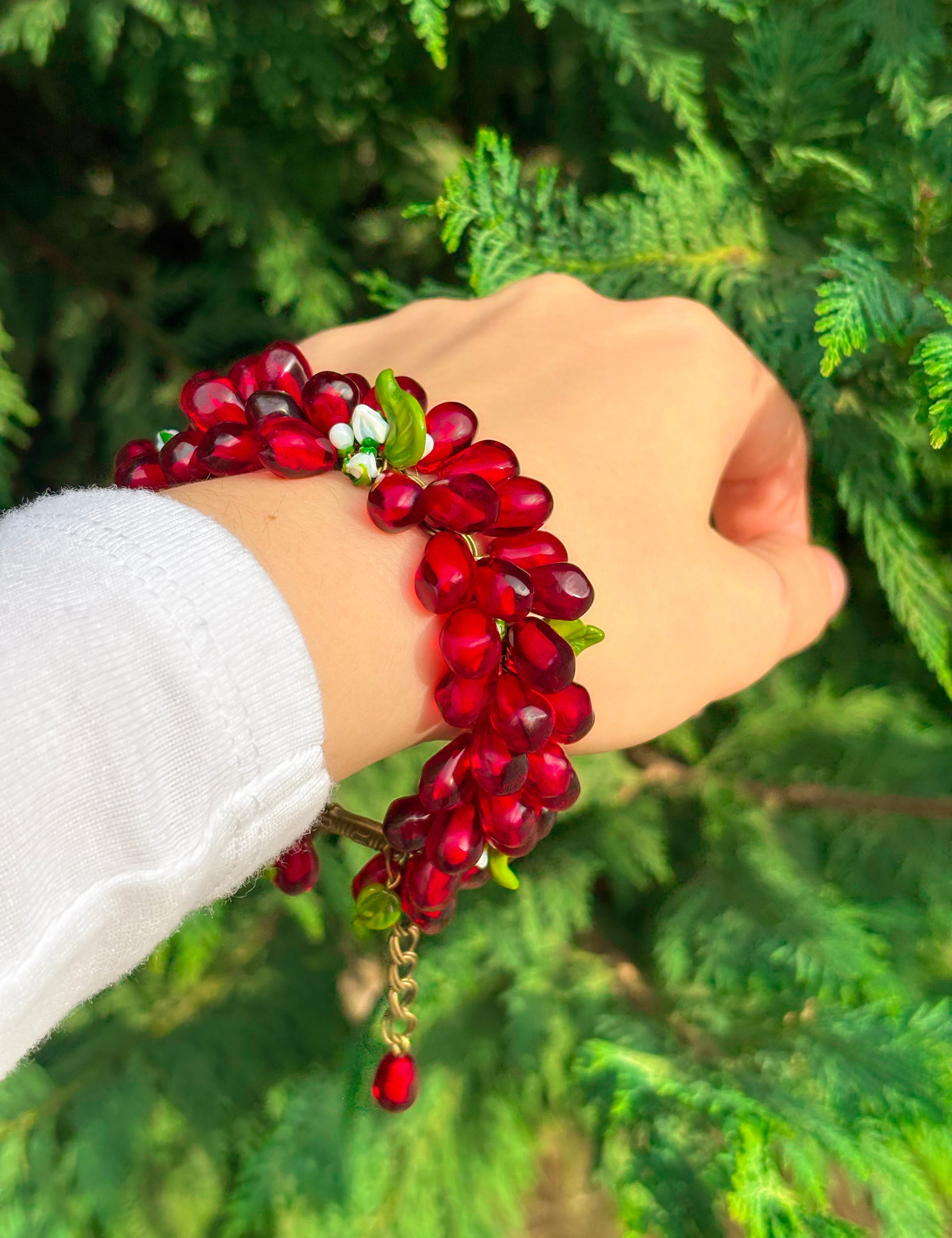 Pomegranate Seed Bracelet