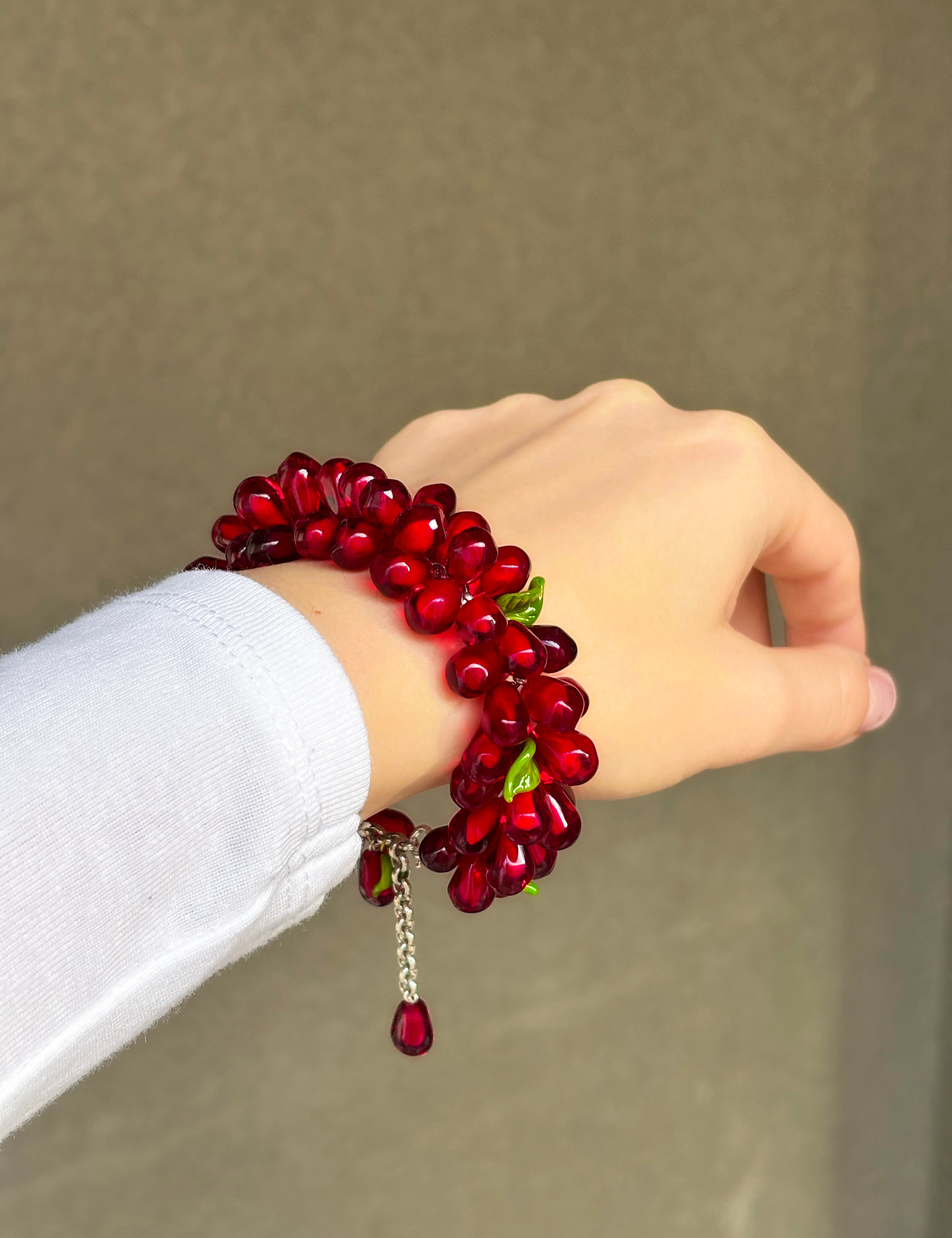 Pomegranate Seed Bracelet