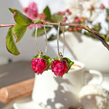 Pink Raspberry Earrings