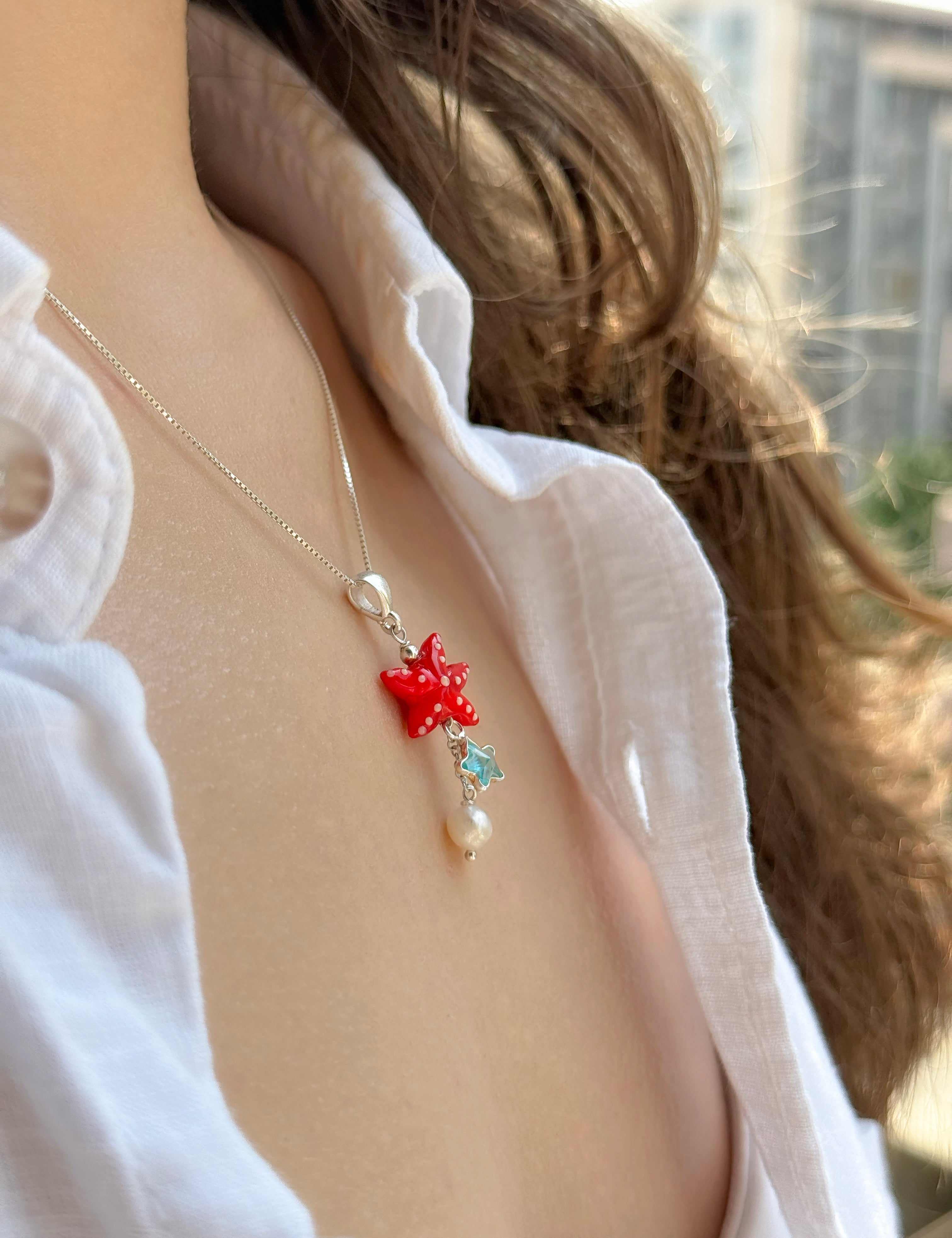 Red Sea Star Charm