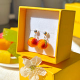 Lucky Peach Earrings